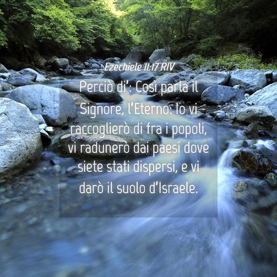 Picture 04 - Ezechiele 11:17 RIV - Perciò di’: Così parla il Signore, - Bible Verse Picture