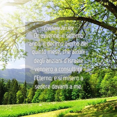 Picture 04 - Ezechiele 20:1 RIV - Or avvenne, il settimo anno, il decimo giorno del - Bible Verse Picture