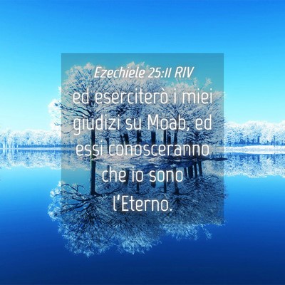 Picture 04 - Ezechiele 25:11 RIV - ed eserciterò i miei giudizi su Moab, ed essi - Bible Verse Picture