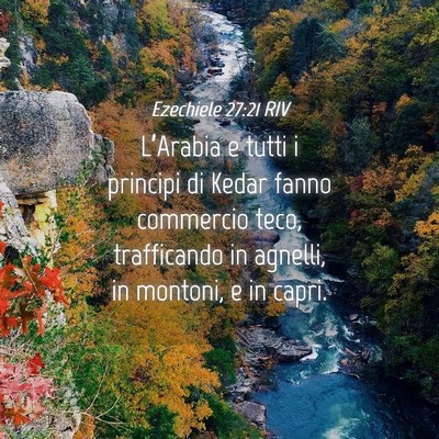 Picture 04 - Ezechiele 27:21 RIV - L’Arabia e tutti i principi di Kedar fanno - Bible Verse Picture