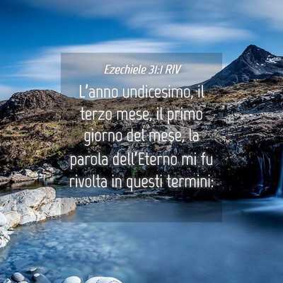 Picture 04 - Ezechiele 31:1 RIV - L’anno undicesimo, il terzo mese, il primo - Bible Verse Picture