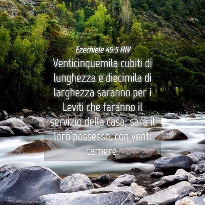 Picture 04 - Ezechiele 45:5 RIV - Venticinquemila cubiti di lunghezza e diecimila - Bible Verse Picture