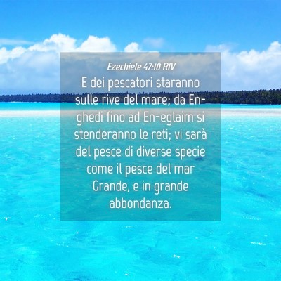 Picture 04 - Ezechiele 47:10 RIV - E dei pescatori staranno sulle rive del mare; da - Bible Verse Picture