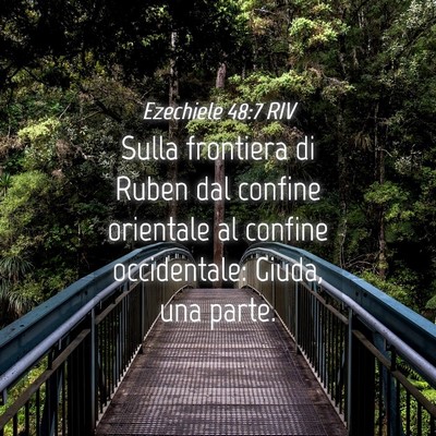 Picture 04 - Ezechiele 48:7 RIV - Sulla frontiera di Ruben dal confine orientale al - Bible Verse Picture