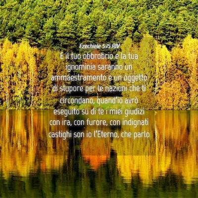 Picture 04 - Ezechiele 5:15 RIV - E il tuo obbrobrio e la tua ignominia saranno un - Bible Verse Picture