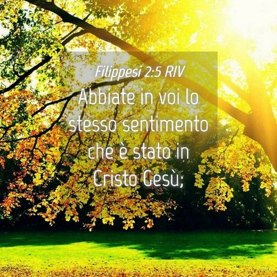 Picture 04 - Filippesi 2:5 RIV - Abbiate in voi lo stesso sentimento che è stato - Bible Verse Picture