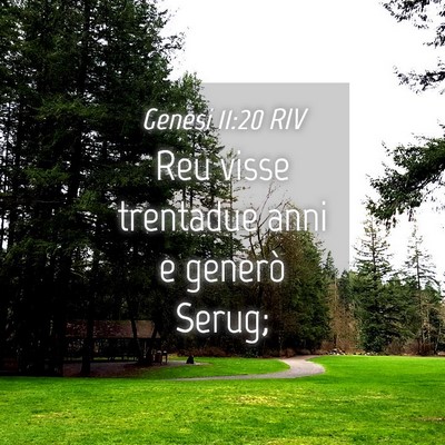 Picture 04 - Genesi 11:20 RIV - Reu visse trentadue anni e generò - Bible Verse Picture