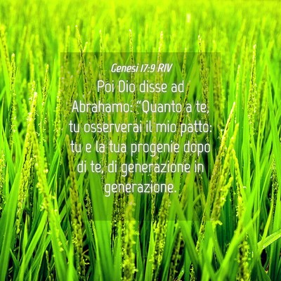 Picture 04 - Genesi 17:9 RIV - Poi Dio disse ad Abrahamo: “Quanto a te, tu - Bible Verse Picture