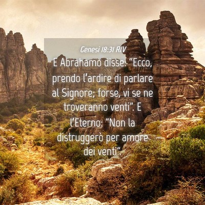 Picture 04 - Genesi 18:31 RIV - E Abrahamo disse: “Ecco, prendo l’ardire di - Bible Verse Picture