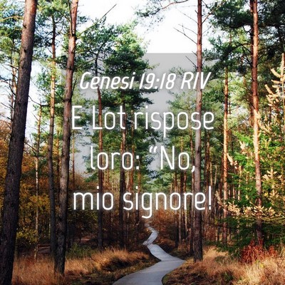 Picture 04 - Genesi 19:18 RIV - E Lot rispose loro: “No, mio - Bible Verse Picture