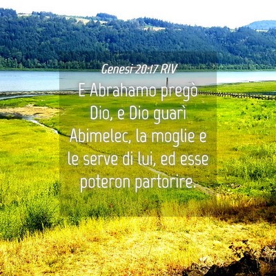 Picture 04 - Genesi 20:17 RIV - E Abrahamo pregò Dio, e Dio guarì Abimelec, la - Bible Verse Picture
