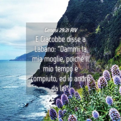 Picture 04 - Genesi 29:21 RIV - E Giacobbe disse a Labano: “Dammi la mia - Bible Verse Picture
