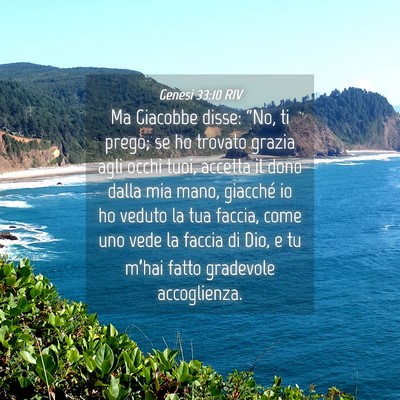 Picture 04 - Genesi 33:10 RIV - Ma Giacobbe disse: “No, ti prego; se ho trovato - Bible Verse Picture