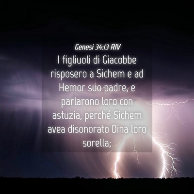 Picture 04 - Genesi 34:13 RIV - I figliuoli di Giacobbe risposero a Sichem e ad - Bible Verse Picture