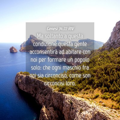 Picture 04 - Genesi 34:22 RIV - Ma soltanto a questa condizione questa gente - Bible Verse Picture