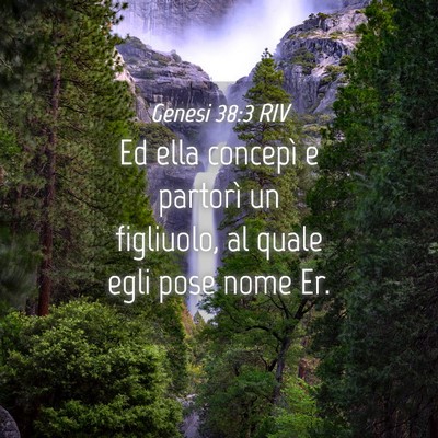 Picture 04 - Genesi 38:3 RIV - Ed ella concepì e partorì un figliuolo, al - Bible Verse Picture