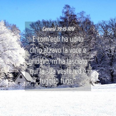 Picture 04 - Genesi 39:15 RIV - E com’egli ha udito ch’io alzavo la voce e - Bible Verse Picture