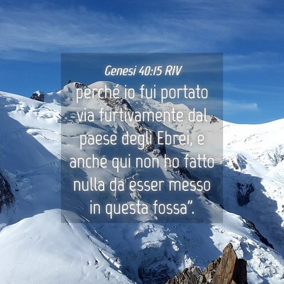 Picture 04 - Genesi 40:15 RIV - perché io fui portato via furtivamente dal paese - Bible Verse Picture