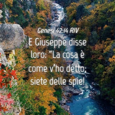 Picture 04 - Genesi 42:14 RIV - E Giuseppe disse loro: “La cosa è come v’ho - Bible Verse Picture