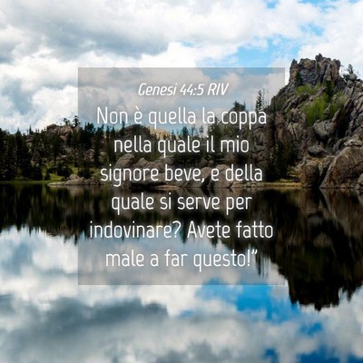 Picture 04 - Genesi 44:5 RIV - Non è quella la coppa nella quale il mio signore - Bible Verse Picture