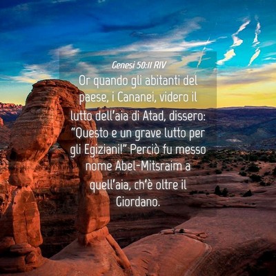 Picture 04 - Genesi 50:11 RIV - Or quando gli abitanti del paese, i Cananei, - Bible Verse Picture