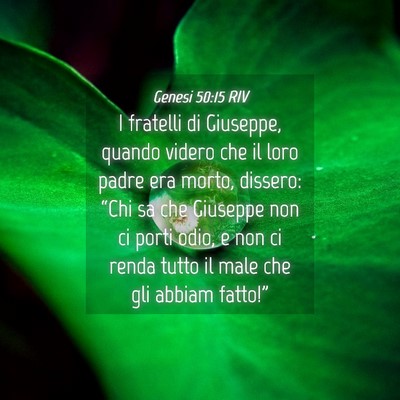 Picture 04 - Genesi 50:15 RIV - I fratelli di Giuseppe, quando videro che il loro - Bible Verse Picture