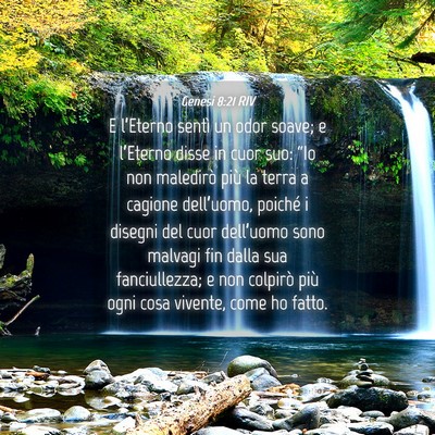 Picture 04 - Genesi 8:21 RIV - E l’Eterno sentì un odor soave; e l’Eterno - Bible Verse Picture