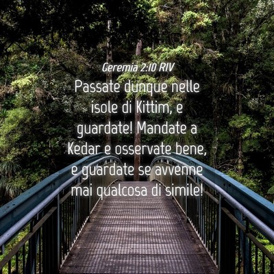 Picture 04 - Geremia 2:10 RIV - Passate dunque nelle isole di Kittim, e guardate! - Bible Verse Picture