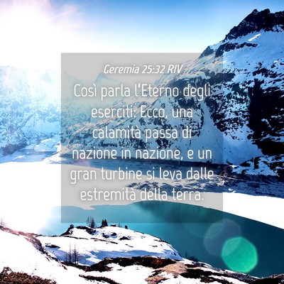 Picture 04 - Geremia 25:32 RIV - Così parla l’Eterno degli eserciti: Ecco, una - Bible Verse Picture