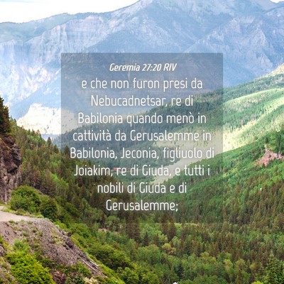 Picture 04 - Geremia 27:20 RIV - e che non furon presi da Nebucadnetsar, re di - Bible Verse Picture