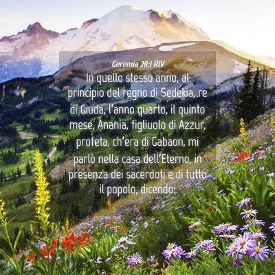 Picture 04 - Geremia 28:1 RIV - In quello stesso anno, al principio del regno di - Bible Verse Picture