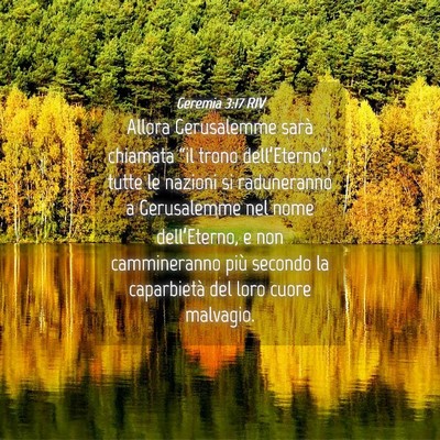 Picture 04 - Geremia 3:17 RIV - Allora Gerusalemme sarà chiamata “il trono - Bible Verse Picture