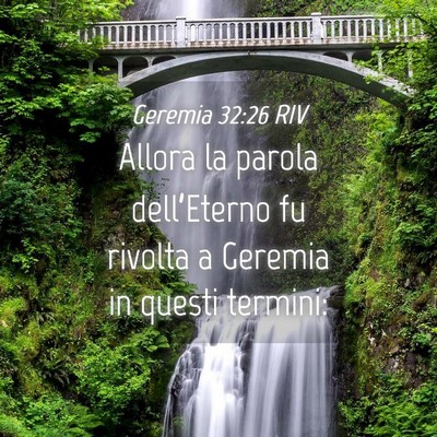 Picture 04 - Geremia 32:26 RIV - Allora la parola dell’Eterno fu rivolta a - Bible Verse Picture