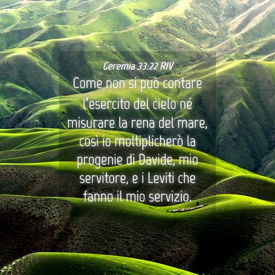 Picture 04 - Geremia 33:22 RIV - Come non si può contare l’esercito del cielo - Bible Verse Picture