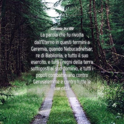 Picture 04 - Geremia 34:1 RIV - La parola che fu rivolta dall’Eterno in questi - Bible Verse Picture