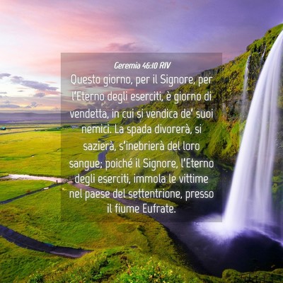 Picture 04 - Geremia 46:10 RIV - Questo giorno, per il Signore, per l’Eterno - Bible Verse Picture