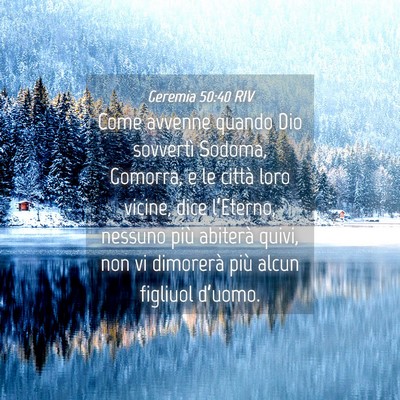 Picture 04 - Geremia 50:40 RIV - Come avvenne quando Dio sovvertì Sodoma, - Bible Verse Picture