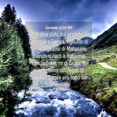 Picture 04 - Geremia 51:59 RIV - Ordine dato dal profeta Geremia a Seraia, - Bible Verse Picture