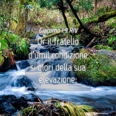 Picture 04 - Giacomo 1:9 RIV - Or il fratello d’umil condizione si glori della - Bible Verse Picture