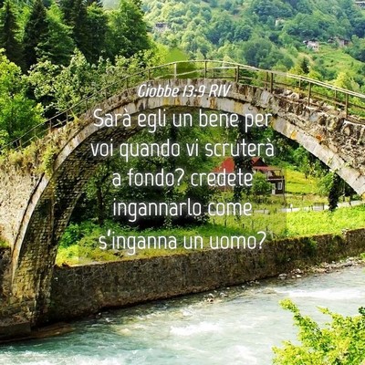 Picture 04 - Giobbe 13:9 RIV - Sarà egli un bene per voi quando vi scruterà a - Bible Verse Picture