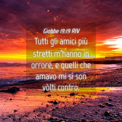 Picture 04 - Giobbe 19:19 RIV - Tutti gli amici più stretti m’hanno in orrore, - Bible Verse Picture