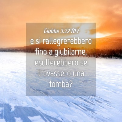 Picture 04 - Giobbe 3:22 RIV - e si rallegrerebbero fino a giubilarne, - Bible Verse Picture
