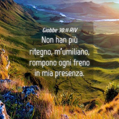 Picture 04 - Giobbe 30:11 RIV - Non han più ritegno, m’umiliano, rompono ogni - Bible Verse Picture