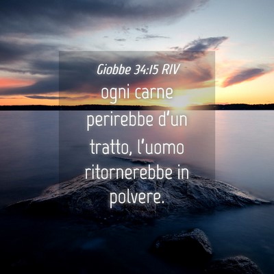 Picture 04 - Giobbe 34:15 RIV - ogni carne perirebbe d’un tratto, l’uomo - Bible Verse Picture