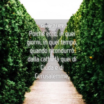 Picture 04 - Gioele 3:1 RIV - Poiché ecco, in quei giorni, in quel tempo, - Bible Verse Picture