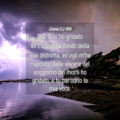 Picture 04 - Giona 2:2 RIV - (H2-3) Io ho gridato all’Eterno dal fondo della - Bible Verse Picture