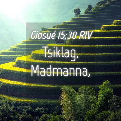 Picture 04 - Giosué 15:30 RIV - Tsiklag, - Bible Verse Picture