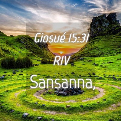 Picture 04 - Giosué 15:31 RIV -  - Bible Verse Picture
