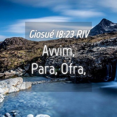 Picture 04 - Giosué 18:23 RIV - Avvim, Para, - Bible Verse Picture