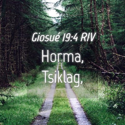 Picture 04 - Giosué 19:4 RIV - Horma, - Bible Verse Picture